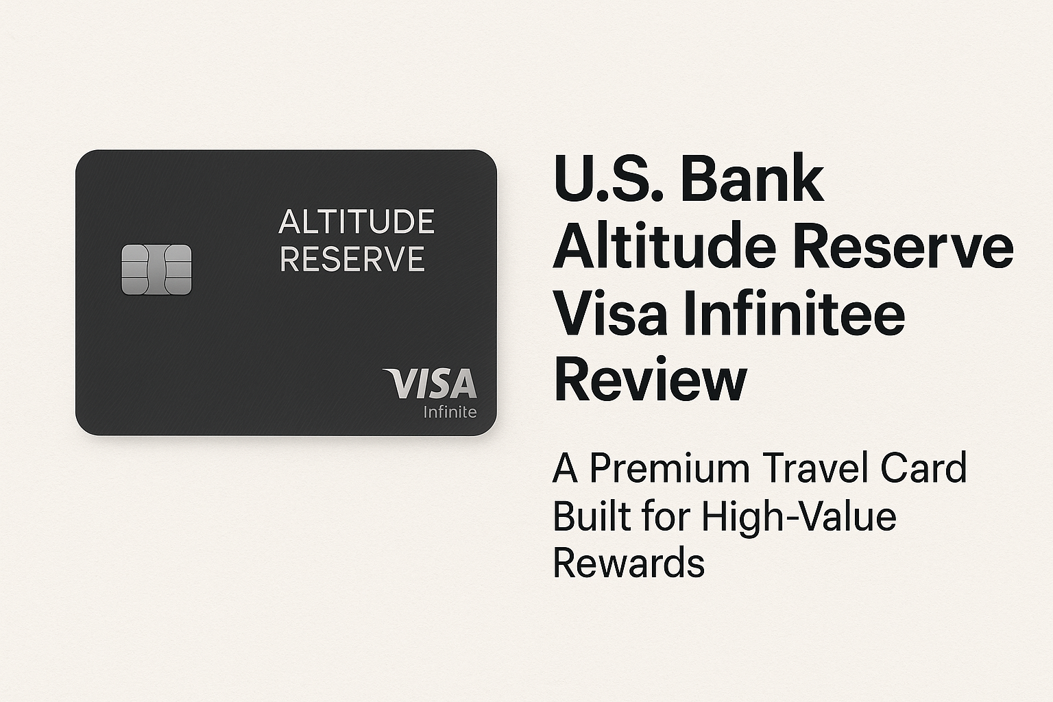 U.S. Bank Altitude Reserve Visa Infinite® Review: A Premium Travel Card Built for High-Value Rewards
